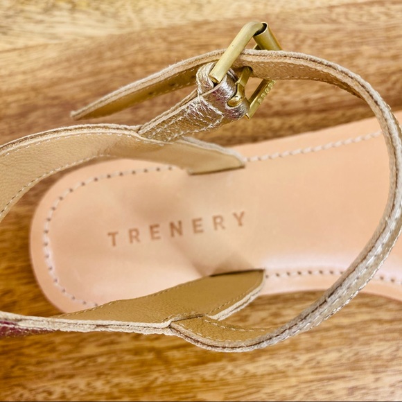 Trenery Metallic Gold Sandals - Picture 4 of 6